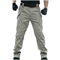 Men'S Pants Cargo Pocket Lace-Up Casual Work Pencil Full Length Pants Size S-3XL